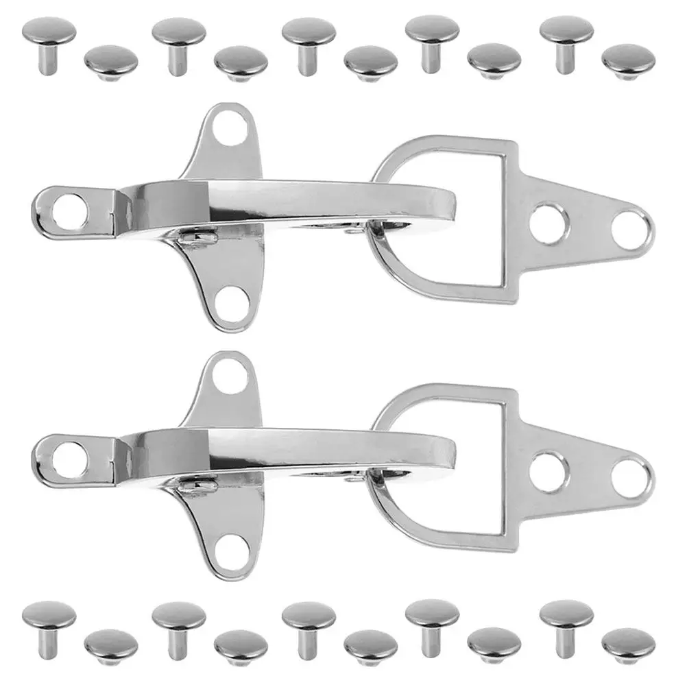 2Set Interlocking Metal Buckle Zinc Alloy Waist Belt Buckle Coat Jacket Clasp Replacement Fastener for Coat Bag Decoration