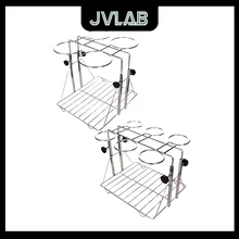 Stainless Steel Separating Funnel Rack Adjustable Laboratory Sturdy Durable Pear Shaped Drip Funnel 60ML-5000ML JVLAB