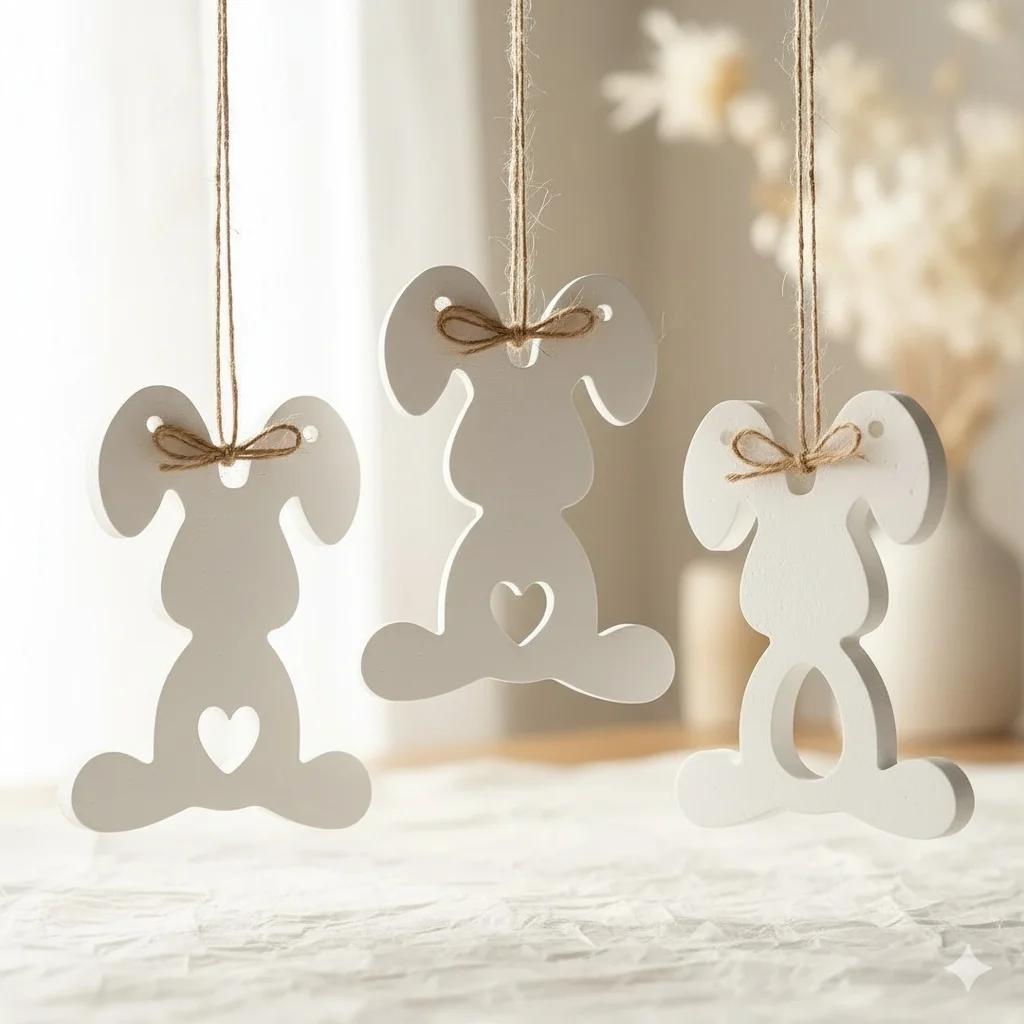 1pc Silikon Form Ostern Triple Kaninchen Tag Hause Desktop Atmosphäre Dekoration Festival Geschenk Harz Gips Kerze Handwerk Geschenk