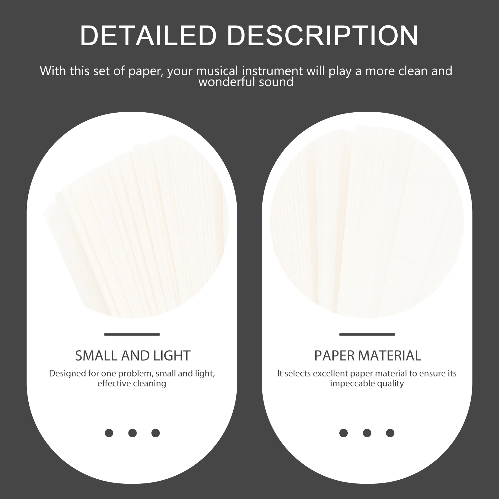 

100 Pcs Saxophone Absorbent Paper Towels Mouthpiece Pads Instrument Accessories Cleaning Headrest Musical Maintenance