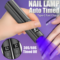 Portable Mini UV Nail Lamp for Gel Nails Handheld UV Light for Nails LED Nail Lamp 3W Nail Dryer for Curing Gel Polish Nail