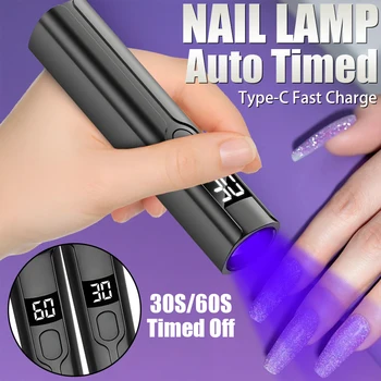 Portable Mini UV Nail Lamp for...