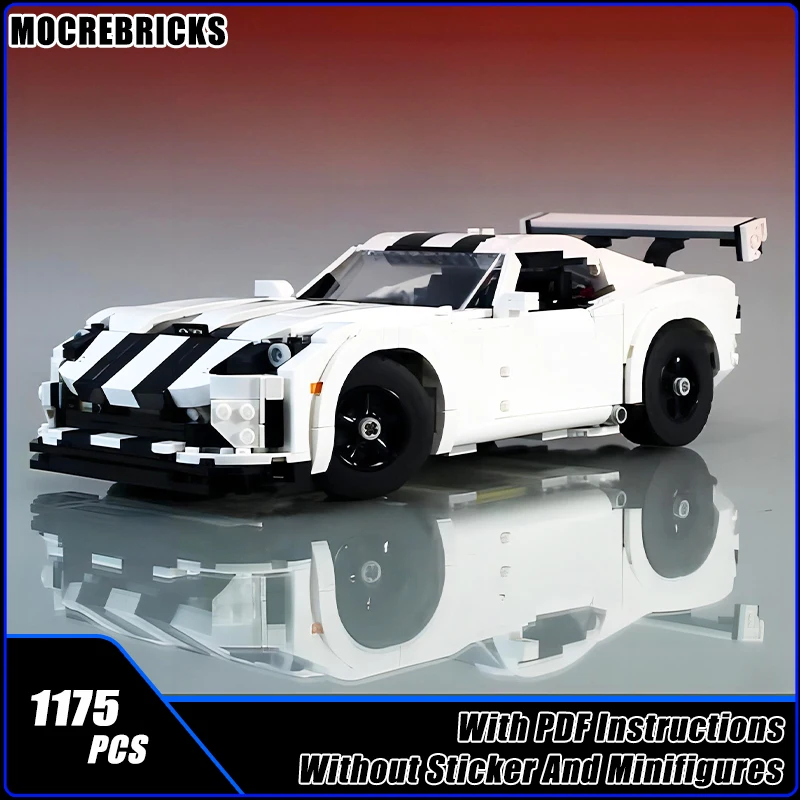 MOC-120125 Famous Super Sportcar Viper Technology Racing Car Model DIY Building Blocks Assembly Toys Kid's Puzzle Bricks Gifts