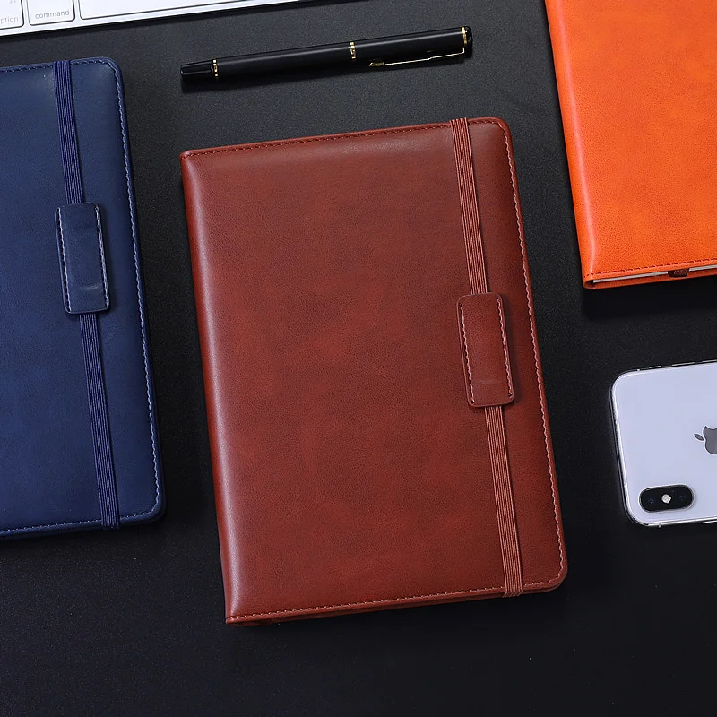 Notebook Design A5 Planner Book 128 sheets Thick Paper Memo Notepad Journal Soft Leather Cover with Elastic Band Student Diary