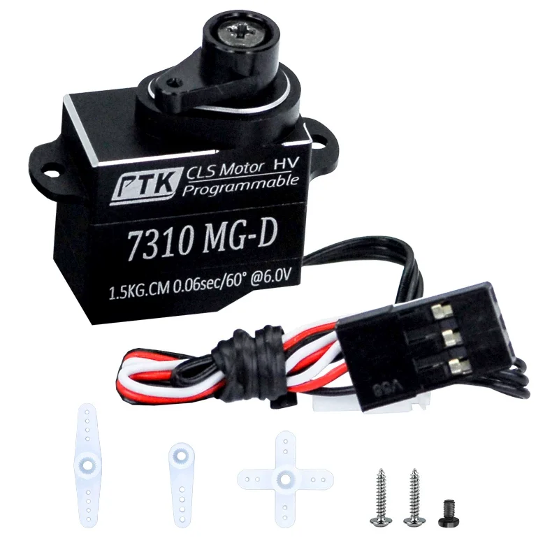 7310MG-D Full Metal Gear Micro Digital Servo with Metal Arm / Upgrade Parts for 1/24 RC Drift Mini Car / RC Buggy