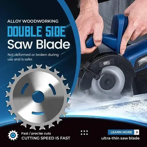 NEW! Professional Alloy Woodworking Double Side Saw Blade 20Sawteeth Sharp Carbide Cutting Disc Wood Cutting Saw Blade