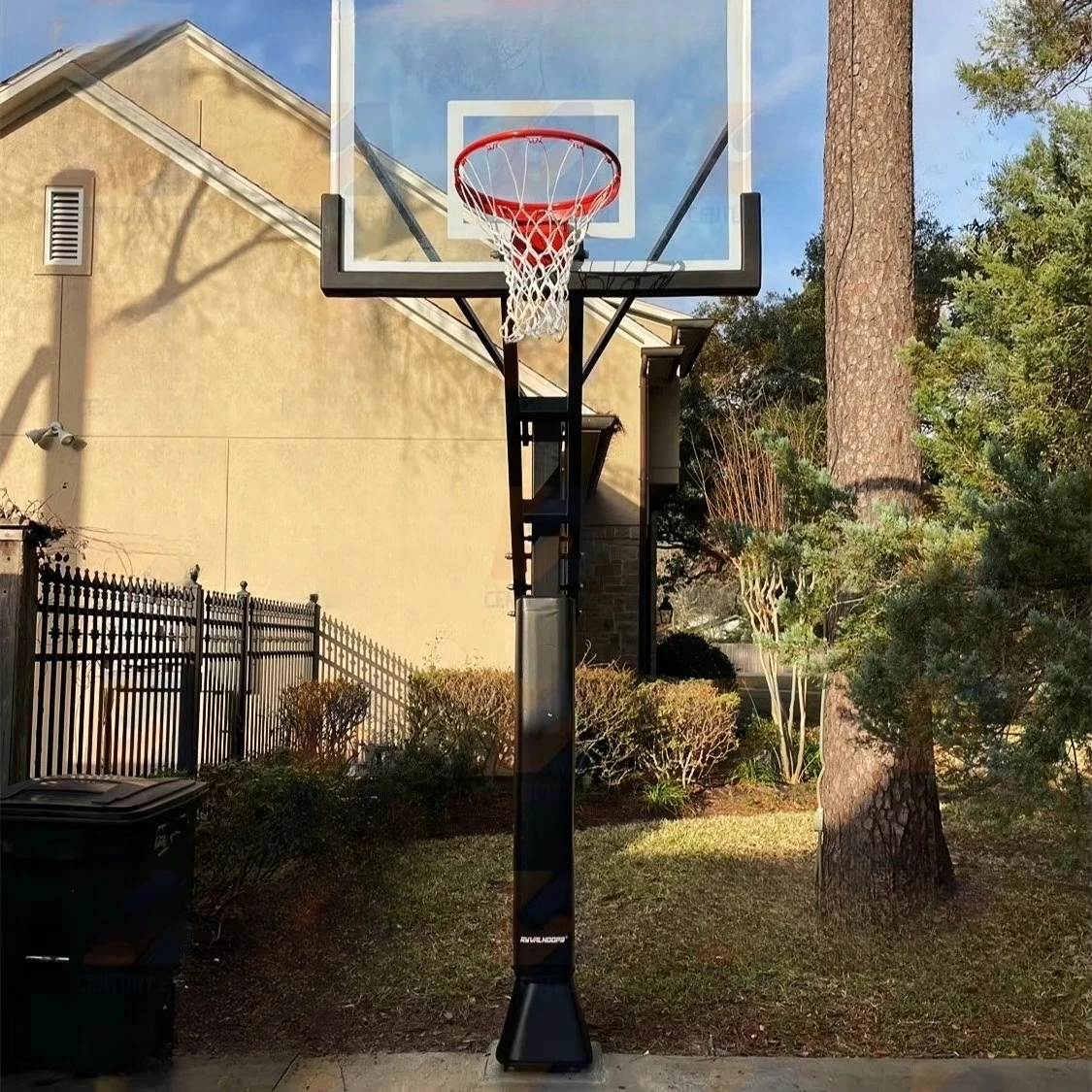 High Quality Adjustable Height Basketball Stand with Custom Backboard Rim Accessories for Indoor Use for Outdoor Inground Use