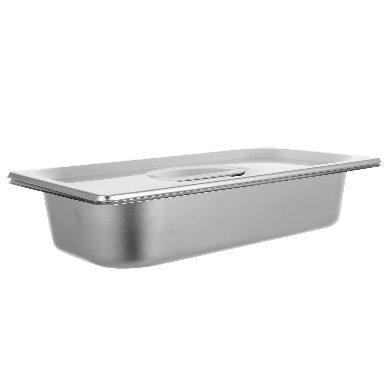 

Stainless Steel Ice Cream Box Homemade Containers Buckets Silver Reusable Food Storage Preservation Freezer Household Fridge