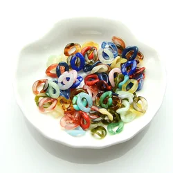 100 Pieces 10 * 13mm Open Ring Acrylic Chain Buckle  DIY Charm Manufacturing Jewelry Bracelet Clothing Bag Accessories Materials