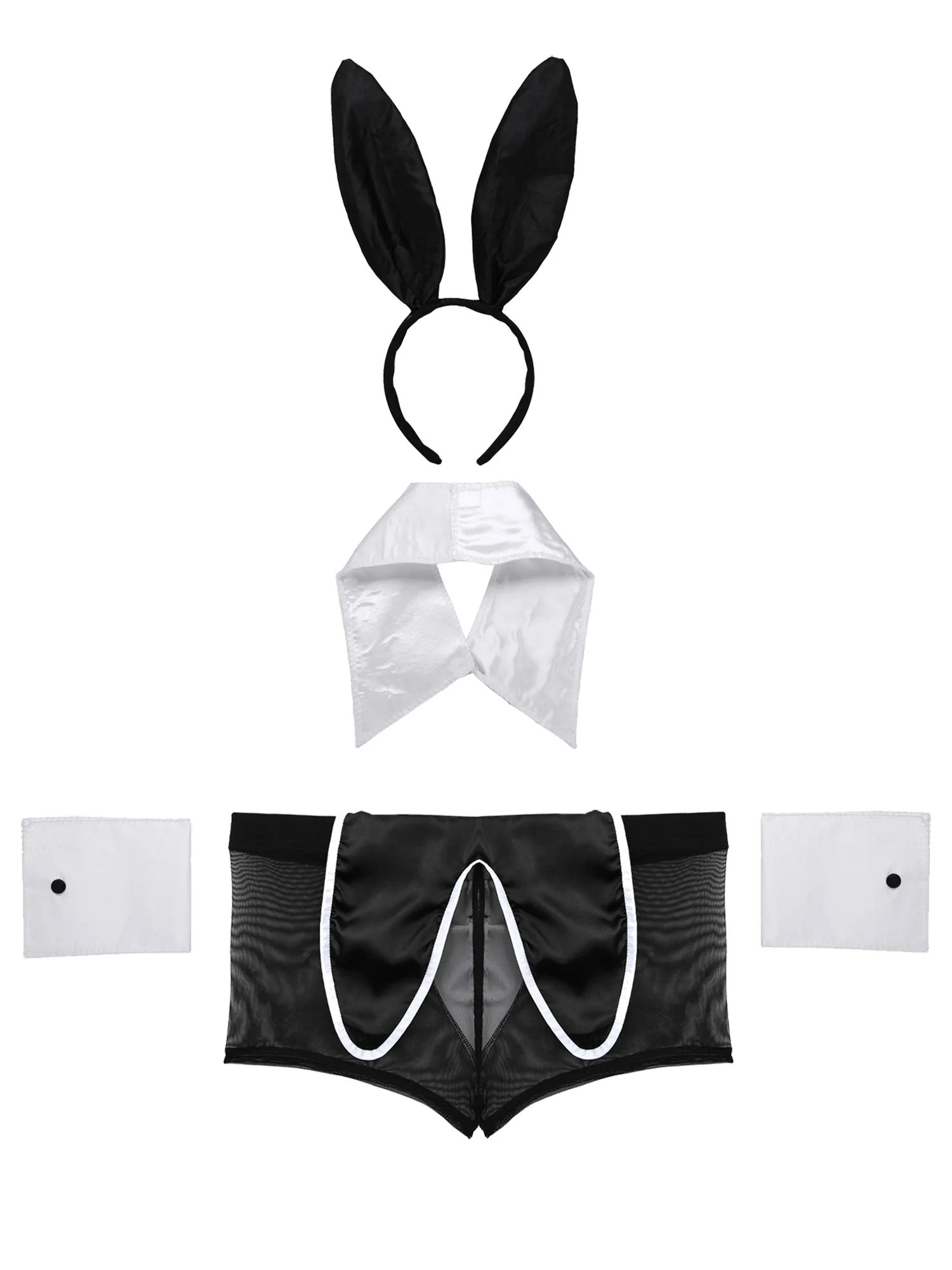 Ensemble de lingerie à thème de smoking pour hommes, uniforme sexy, vêtements de nuit tentants, sous-vêtements pour hommes, masplay d'Halloween, mascotte Tim ade