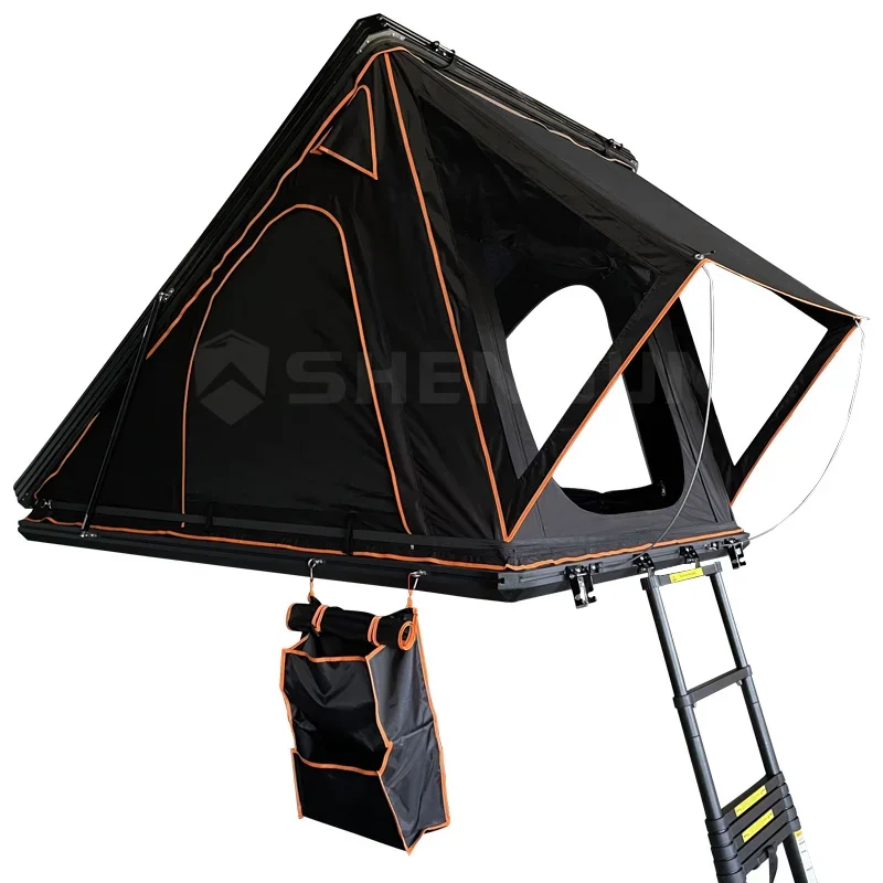 Carpa triangular para techo de coche, carpa de cubierta dura personalizada para acampar, en oferta