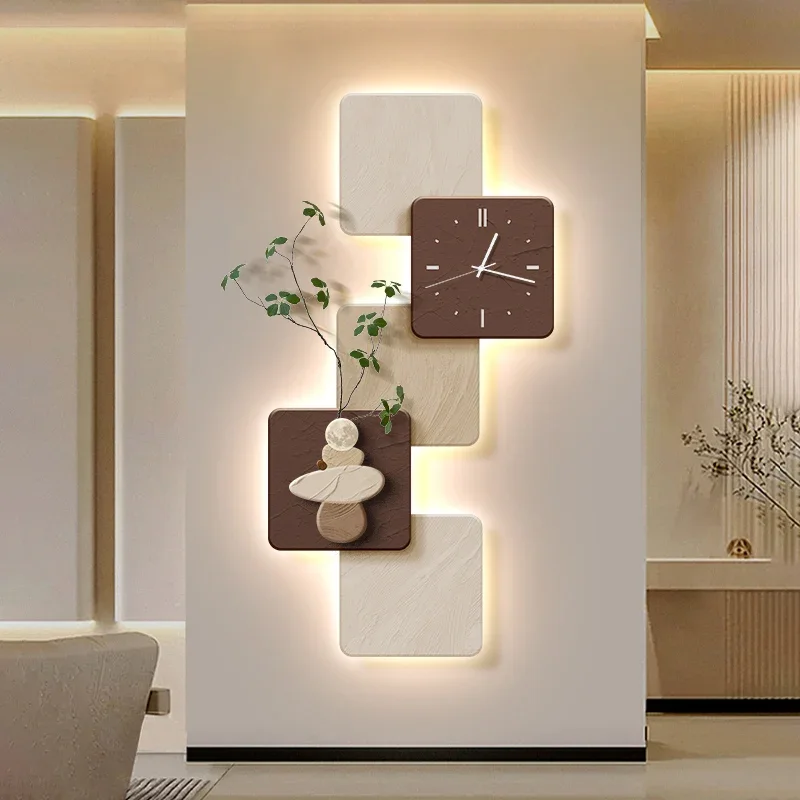 Light Large Wall Clock Living Room Luxury Art Bedroom Wall Clock Modern Office Bathroom Relojes De Pared Living Room Decoration