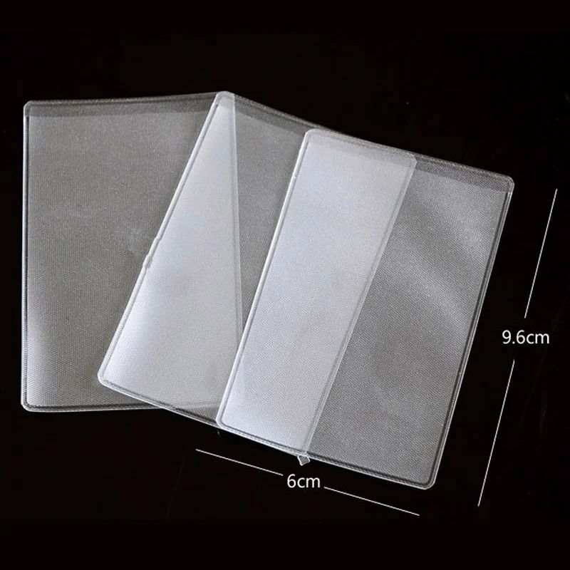 10pcs/lot Credit ID Bus Card Sleeve Frosted Transparent Identity Card Protector Cover Buisness Name Card Holder Case