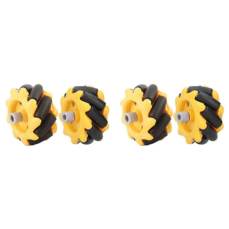 ABGR-2X Mecanum Wheel 48 мм Всенаправленное колесо Умный робот Автомобильные аксессуары Компоненты игрушек «сделай сам»