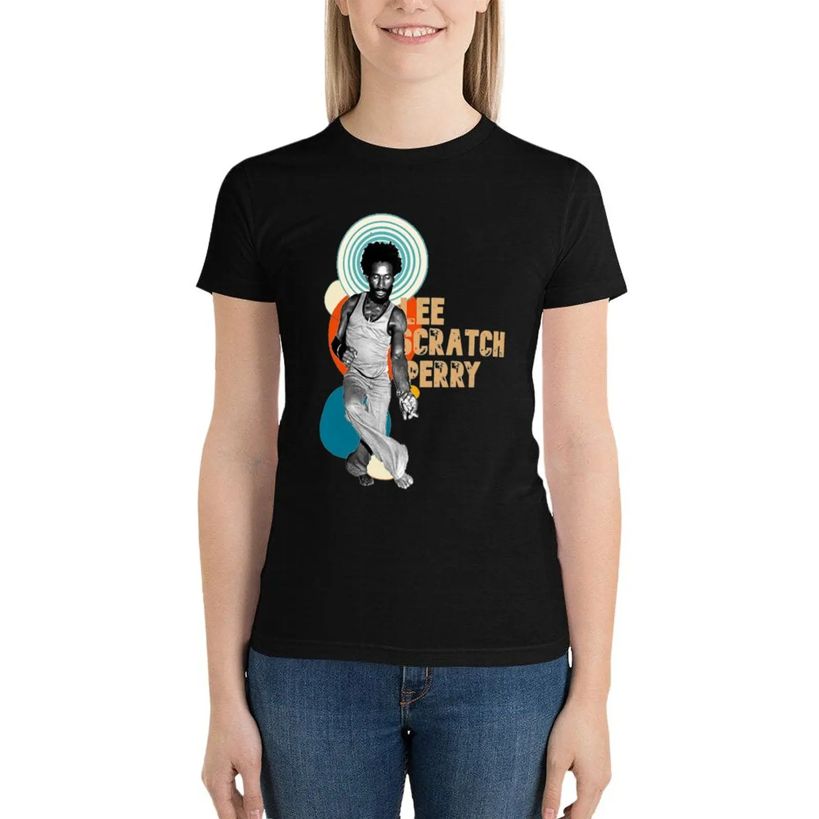 

Lee Scratch Perry T-Shirt graphics Aesthetic clothing Woman T-shirts