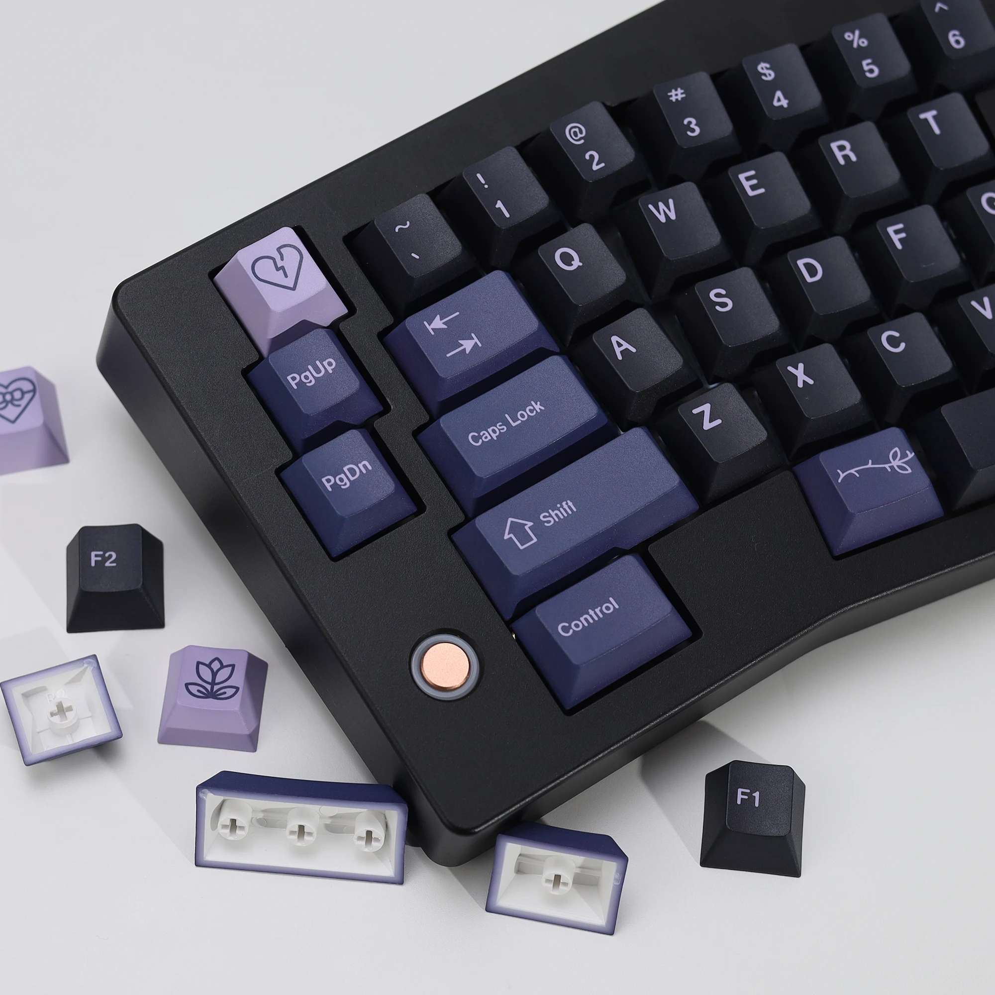 KBDiy Clone GMK Keycaps Retro GMK First Love Cherry Profile PBT ISO Keycap für magnetische Schalter Gaming Mechanische Tastatur KIT – Detail 21