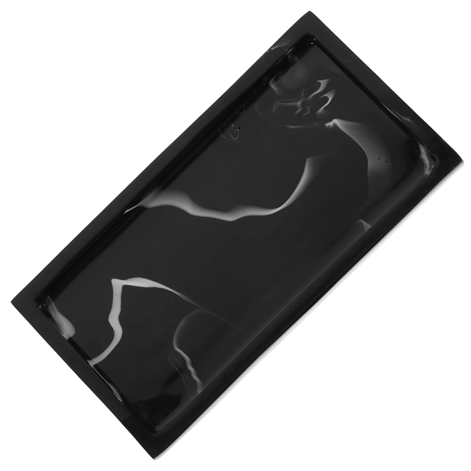 

Marbled Resin Tray Storage Bathroom Vanity Counter Holder Decorative Tray Jewelry Key Perfume Storage Bowl
