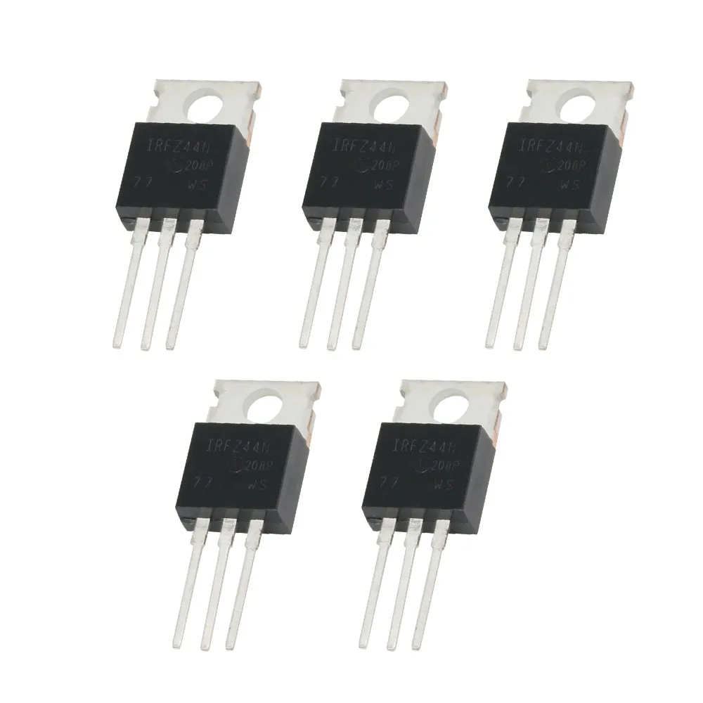 5-25PCS IRFZ44N TO220 Mosfet Transistor Kit High-Performance Power MOSFET 49A 55V Field Effect Transistors Free Shipping