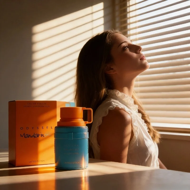 Perfume acuático de cítricos inspirado en Odyssey 100ML - Aroma fresco de naranja mandarín para el verano, nicho unisex y fragancia duradera
