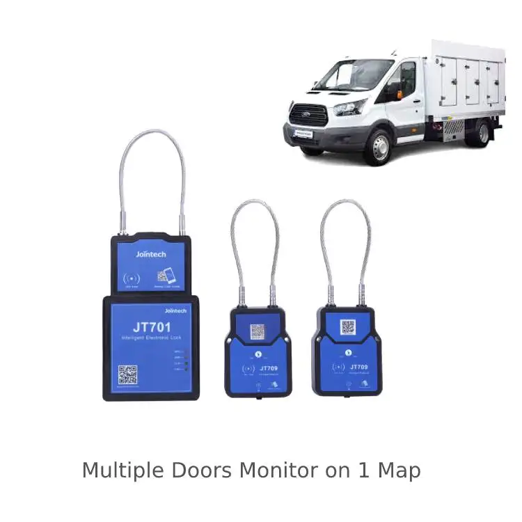 2026 2026 Wet Cargo Tank Two Doors Reefer Truck Cable Seal Smart Satellite Map Remote Unlock Cargo Safety Padlock