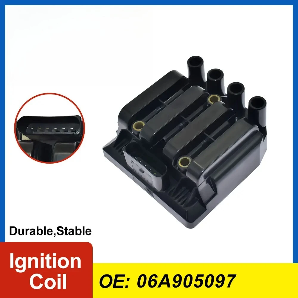 

06A905097 Ignition Coil for Volkswagen VW Beetle Golf MK4 Jetta Bora 1998-2005 06A 905 097 Car Auto Ignition System Coil