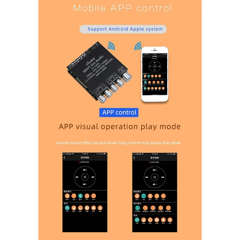 لوح مضخم صوت مضخم صوت HIFI t3116d2 ، بلوتوث ، 50WX2 + paudio W قناة صوت ستيريو USB أمبير
