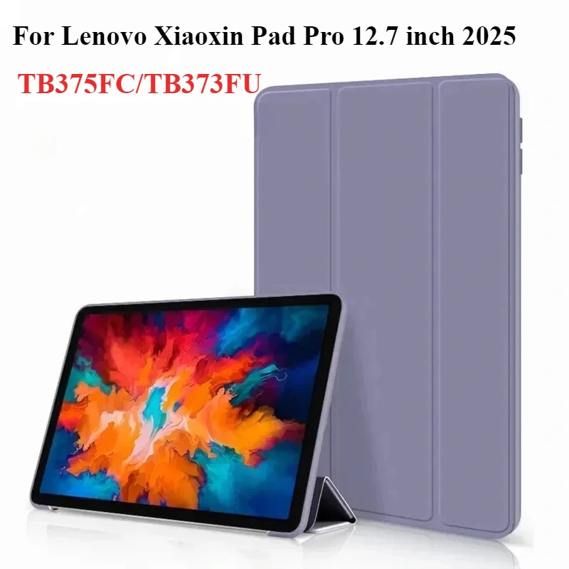 Nieuw Voor Xiaoxin Pad Pro 12.7 inch 2025 Tri-Folding Stand Smart Tablet Case voor Lenovo Xiaoxin Pad Pro 12.7 2025 Cover funda