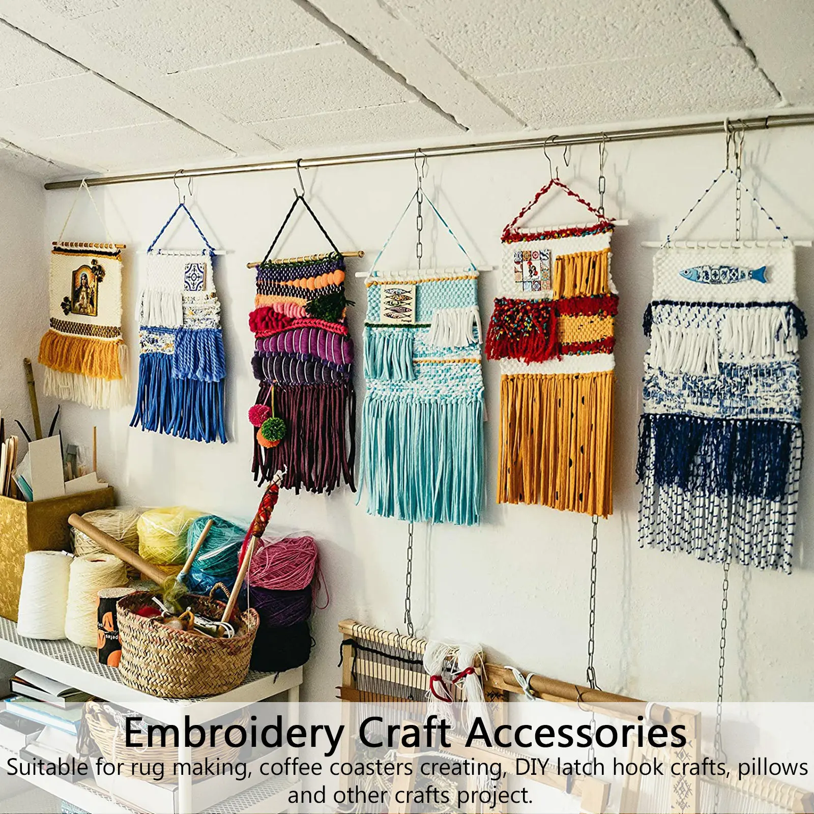 

Сетка для вязания крючком DIY, белая, 1 рулон, чистый холст для ковровых ковровых покрытий, для рукоделия, изготовления гобеленов, инструменты для вышивки