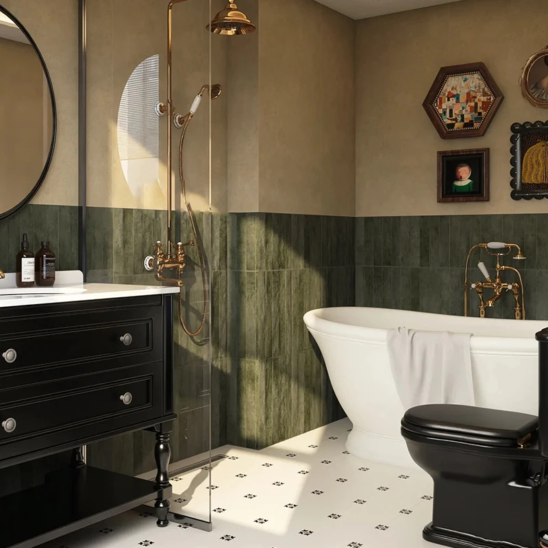Floor-to-ceiling cabinet American bathroom combination marble undercounter basin integrated washbasin bathroom