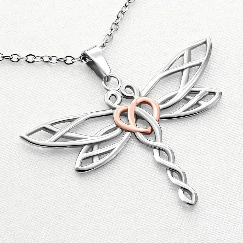 Delicate Dragonfly Pendant Necklace - A Beautiful Tribute to Dad's Memory