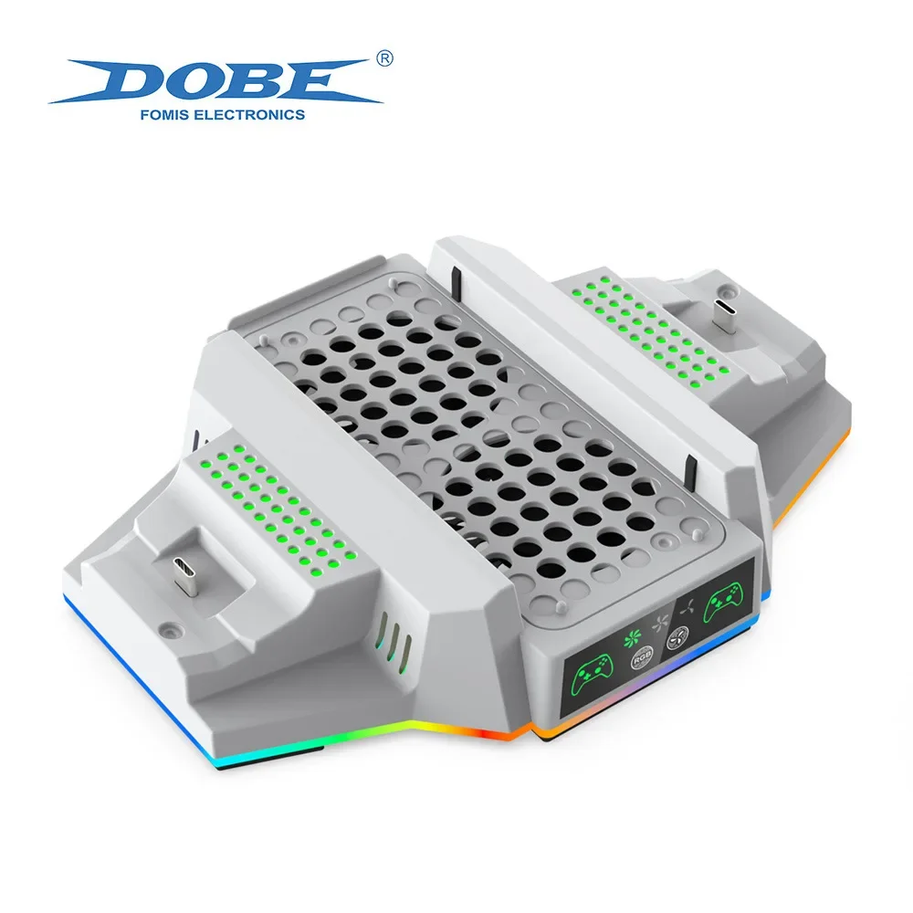 حامل تبريد لوحدة تحكم Xbox Series S مع قاعدة شاحن سرعة قابلة للتعديل 3 مستويات لوحدة تحكم Xbox Series S/X مع ضوء LED