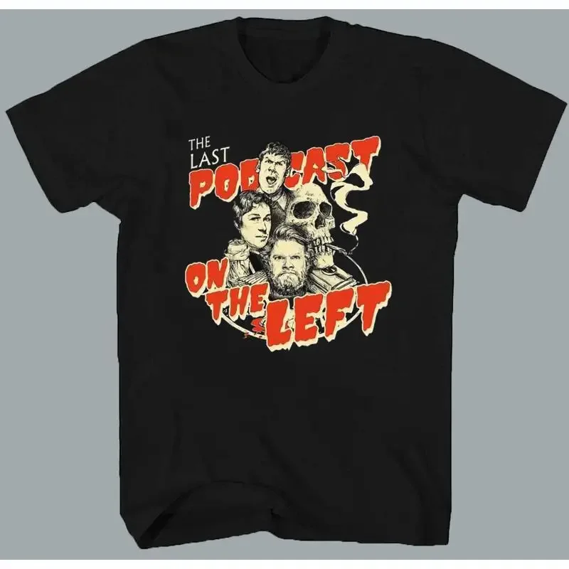 The Last Podcast On Left Slim Fit  T shirt Black