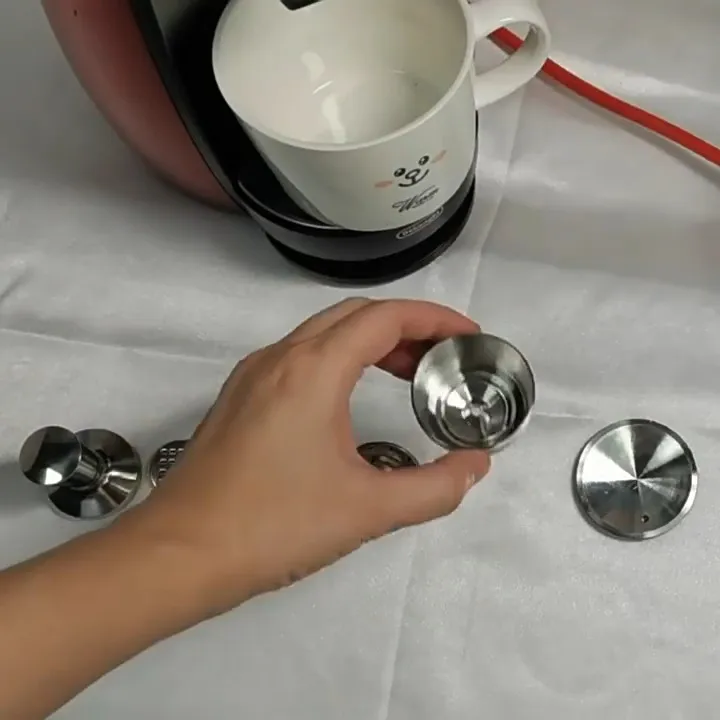 Refillable Pod and Tamper for Dolce Gusto Cup, Reusable Capsule, Stainless Steel Filter, Drip Coffee Accessories, Barista