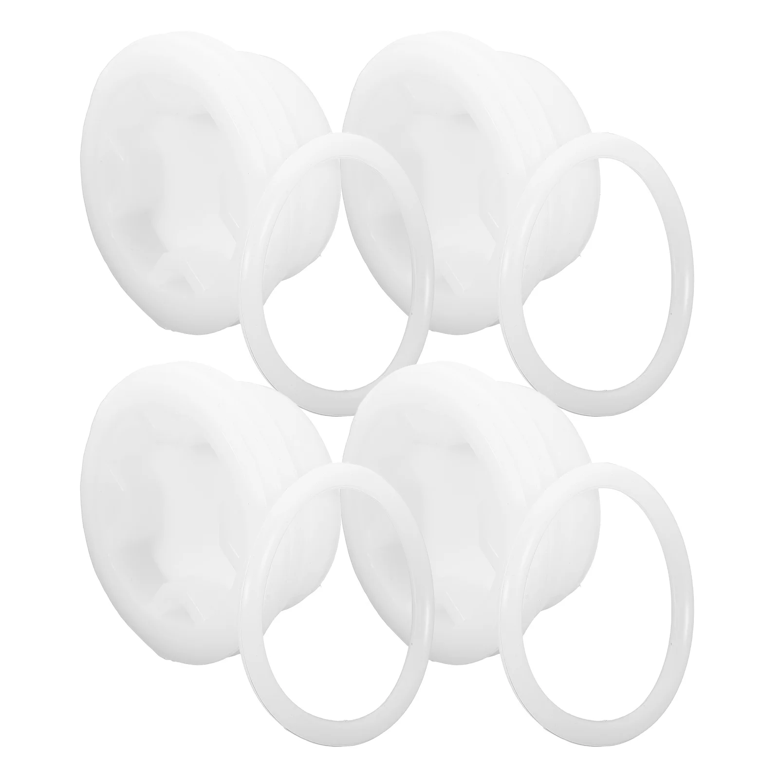 

4 Pcs Barrel Threaded Lid Oil Drums Caps Can Lids Gallon Cover Replacement Bung for Roller