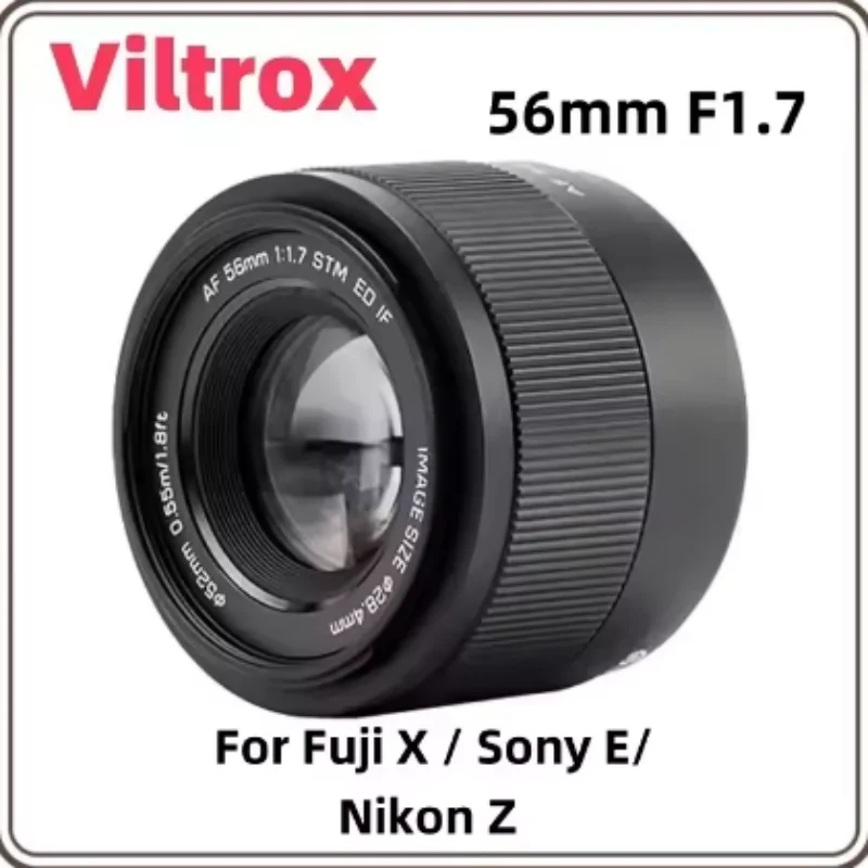 Viltrox 56 مللي متر F1.7 التركيز التلقائي APS-C عدسة ل فوجي X نيكون Z سوني E جبل كاميرات بدون مرآة X-T4 XF X-T30ii X-Pro3 Z30 Z50