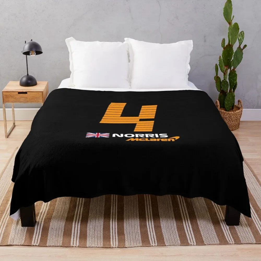 F1 2022 Lando Norris 4 Throw Blanket Soft Blanket