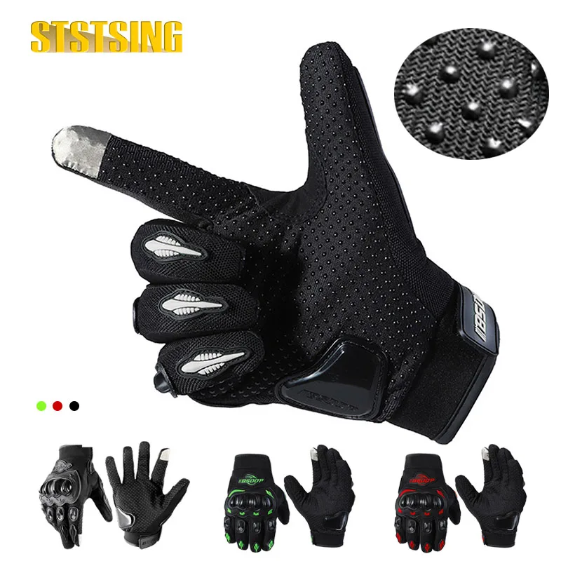 1 Pair Motorcycle Gloves for Women Touch Screen Summer Motorbike Dirt Bike Full Finger Gloves Road Racing, Cycling