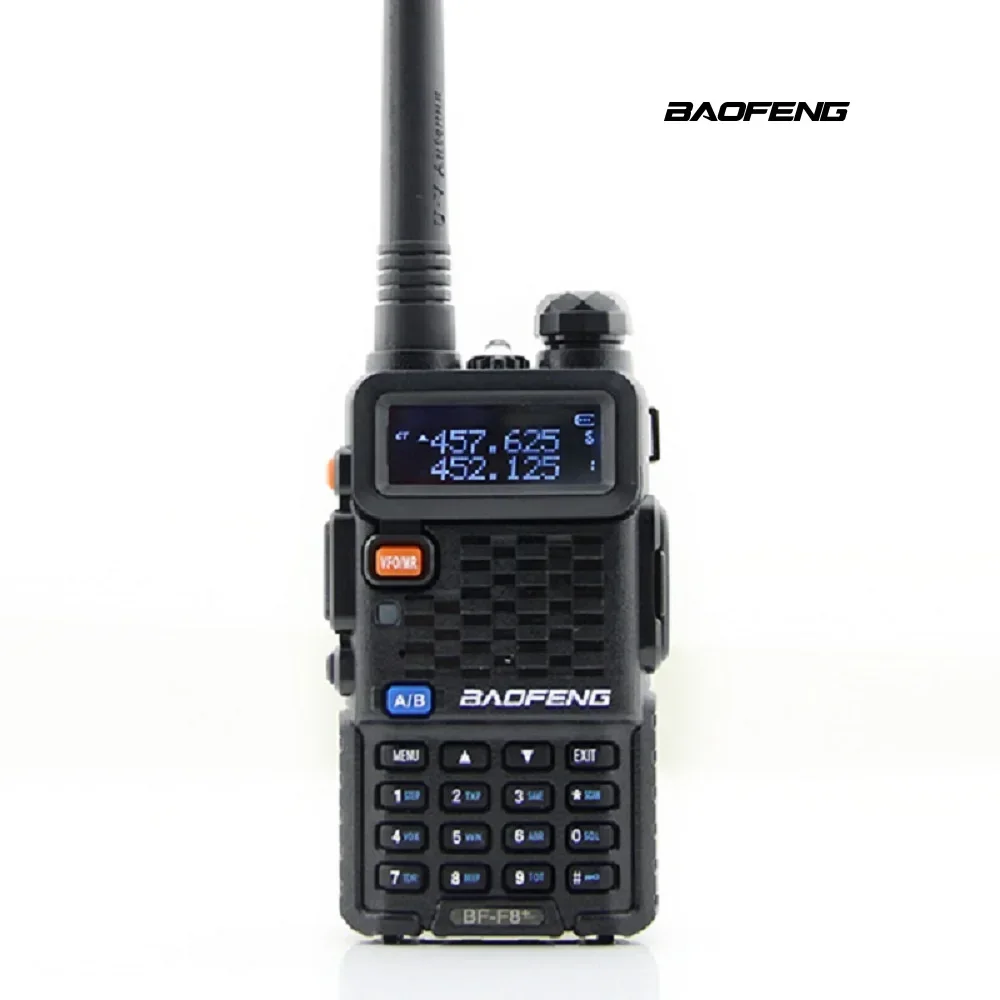 Imagem -05 - Baofeng f8 Mais Rádio em Dois Sentidos Tela Escura Vhf Uhf Daul Banda Caminhadas Acampamento Viagem Aventura Escalada Fogo Polícia Walkie Talkie