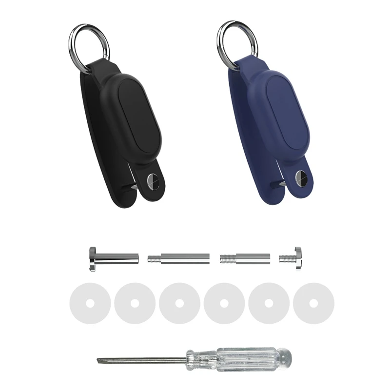 N75R-Silicone Cover For Samsung Galaxy Smarttag2 Tracker Case Keychain Anti-Lost Protective Case With Key Ring