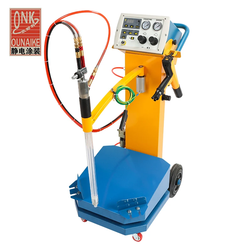 Electrostatic OptiVtar 4.0 Electrostatic Powder Spraying Machine/Equipment With White stainless steel Hopper