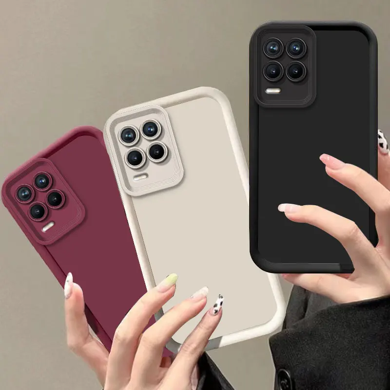 Для Realme 8 Pro 7i 10 11 4G/11X 5G чехол полная упаковка матовый противоударный мягкий силиконовый чехол-бампер для Realme 13 4G 5G чехол для телефона