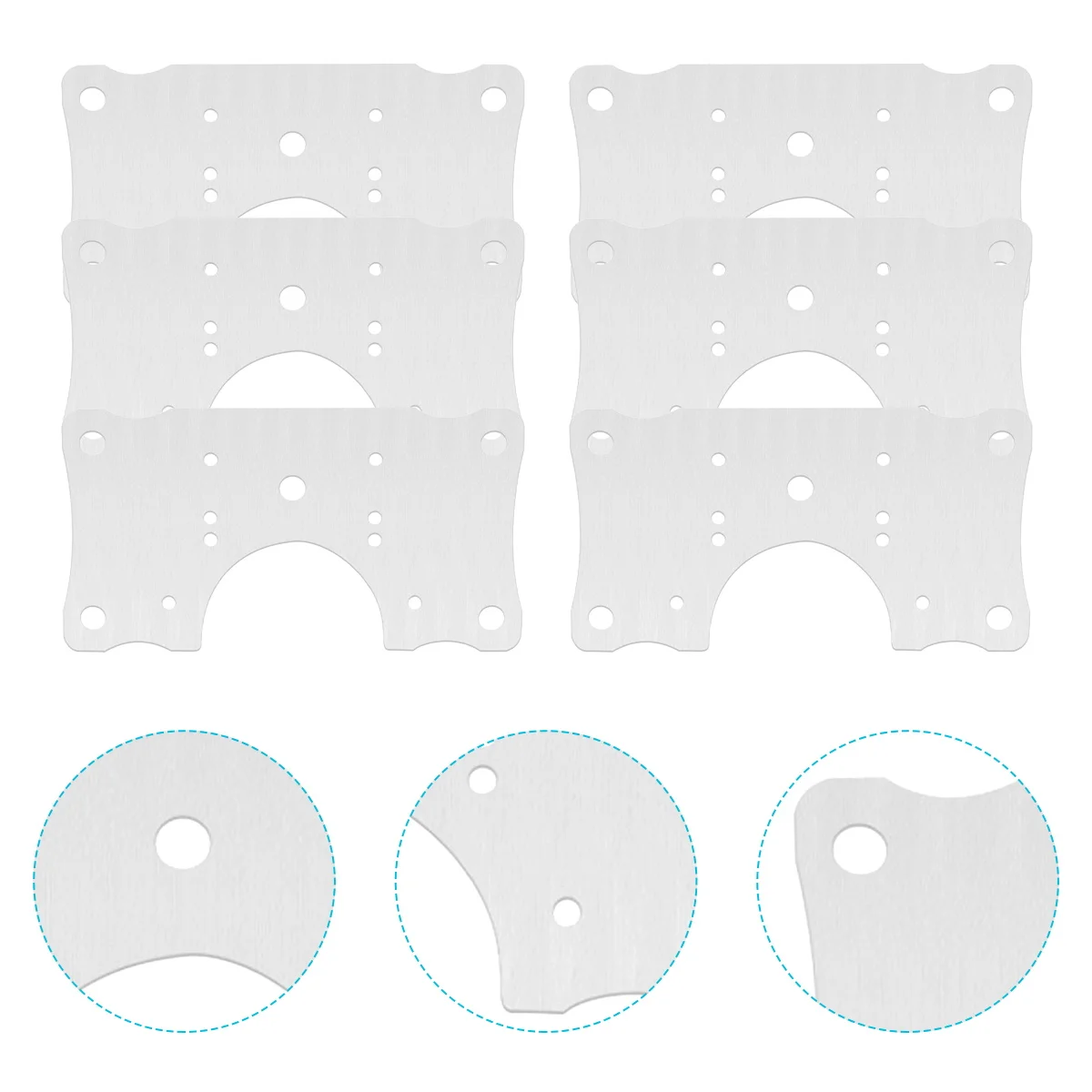 

10Pcs Stainless Steel Cabinet Hinge Repair Plate Durable Metal Repair Plate Furniture Door Panel Bracket Cabinet Hinge