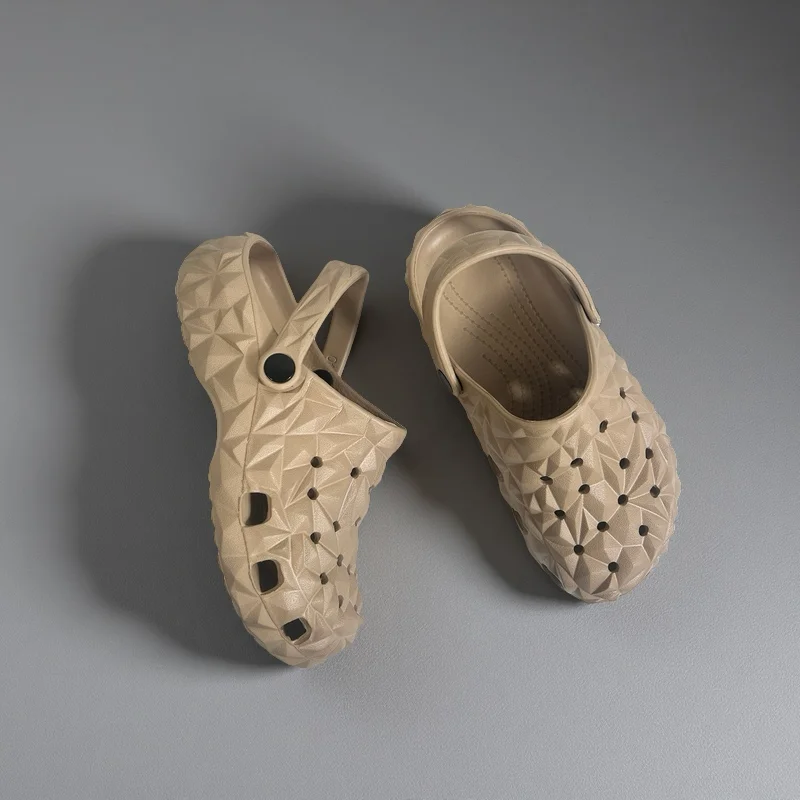 Zuecos informales con punta cerrada para hombre, zuecos de EVA con plataforma, zapatos de playa multifuncionales ahuecados antideslizantes para exteriores, sandalias para niños