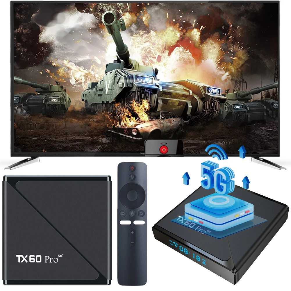 

Смарт ТВ-приставка для Android 10 Allwinner H313 Quad Core 1GB 8GB, медиаплеер 14K, двухдиапазонный Wi-Fi 2.4G/5G, ТВ-бокс с пультом ДУ