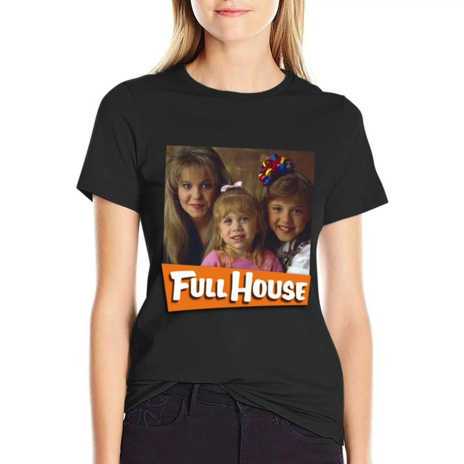 

Футболка Tanner Sisters Full House с графикой, милые топы, женские хлопковые футболки из возвышенного хлопка