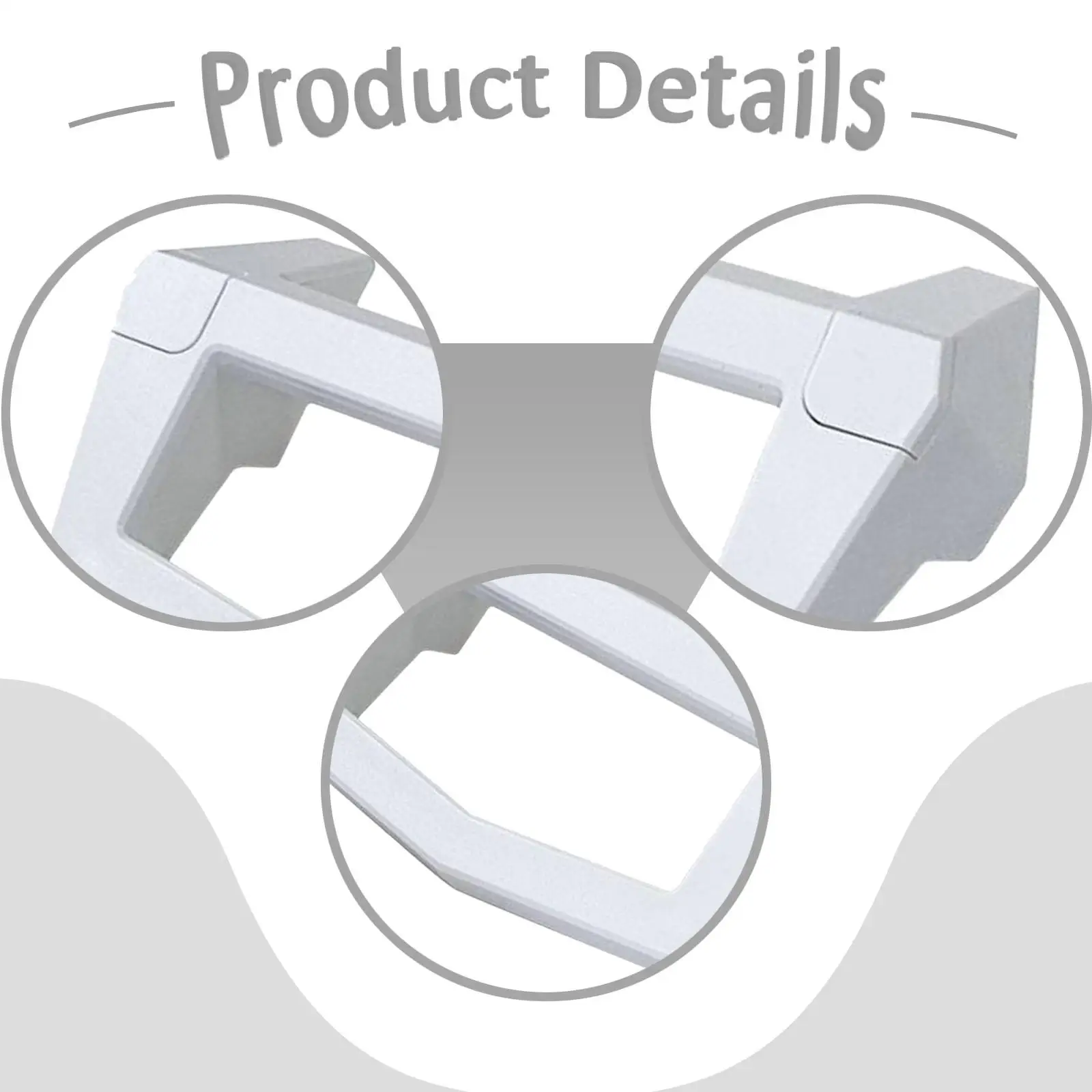 مقبض RV سهل التركيب مع البراغي والصواميل النايلون تحمل 120 كجم ملحق RV مقبض سحب جانبي لصندوق التوزيع