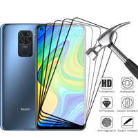 4Pcs For Xiaomi Redmi Note 9 Glass Redmi Note 9 4G Tempered Glass Full Cover Glue 9H HD Screen Protector For Redmi Note 9 Note9