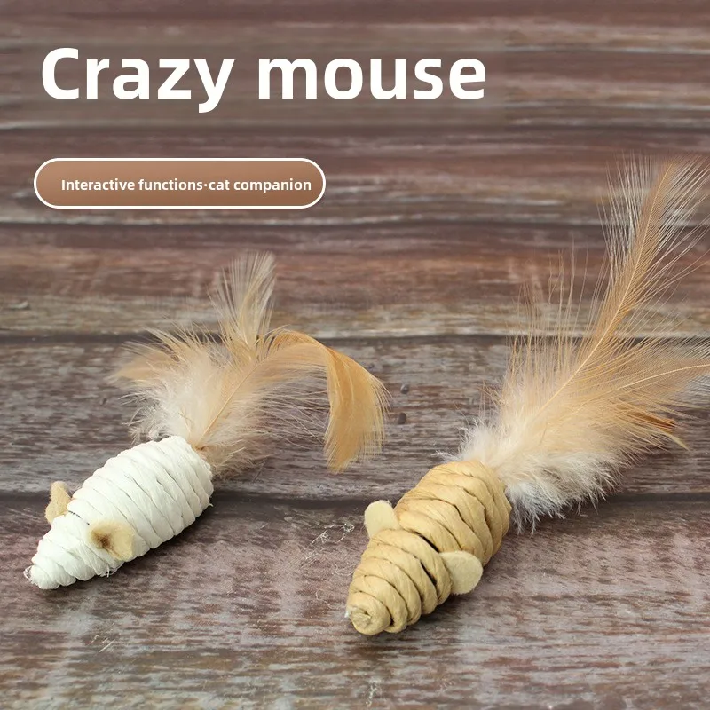 

Tease Cat Toy Ball Cat Teaser Cat Stick Self Hi Nibble Rattling Paper Ball Teething Resistant Bite Scratching Audible Bell