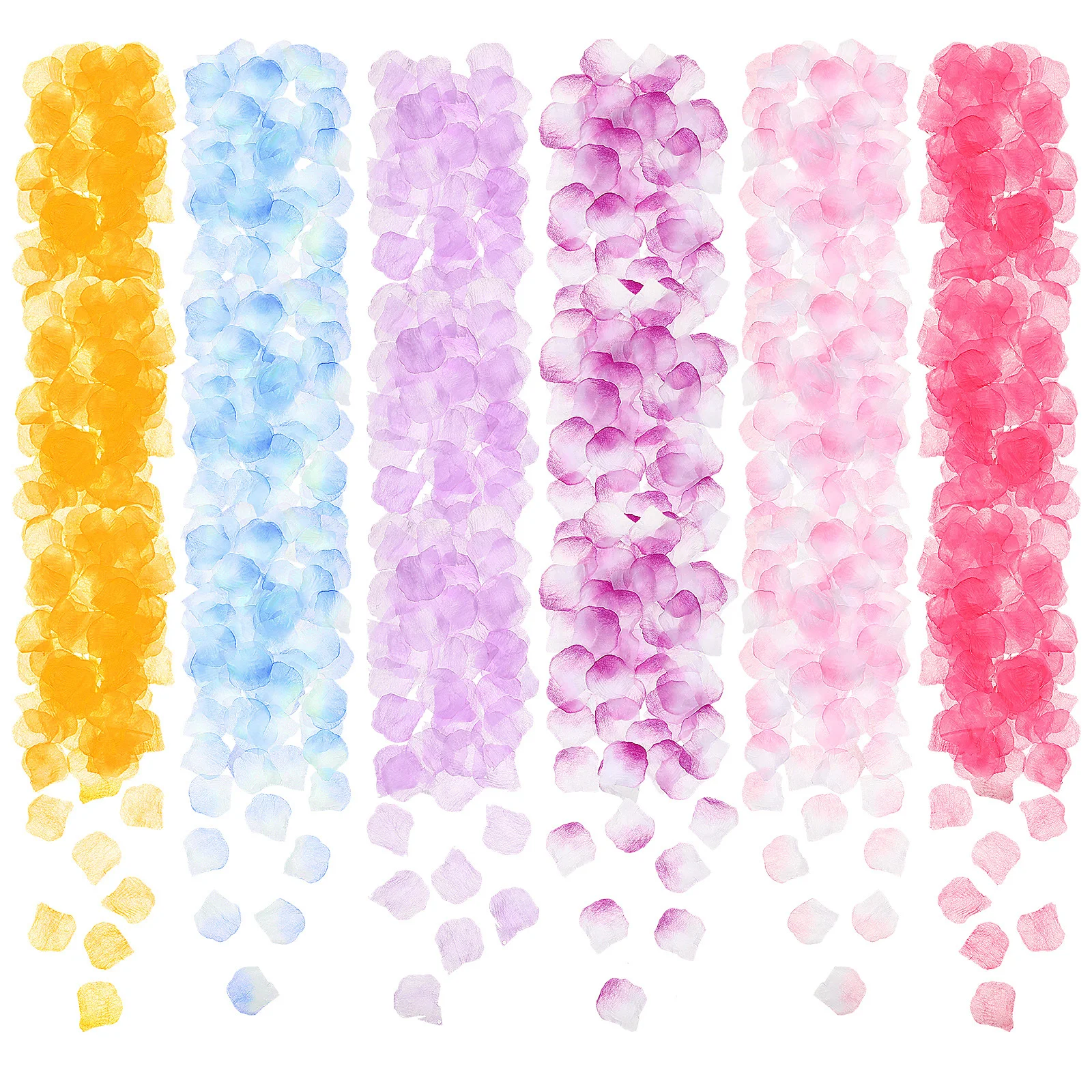 2000 قطعة بتلات الورد الاصطناعي نابض بالحياة بتلات زهرة الحرير لحفل الزفاف الديكور عيد الحب مهرجان المنزل الزفاف