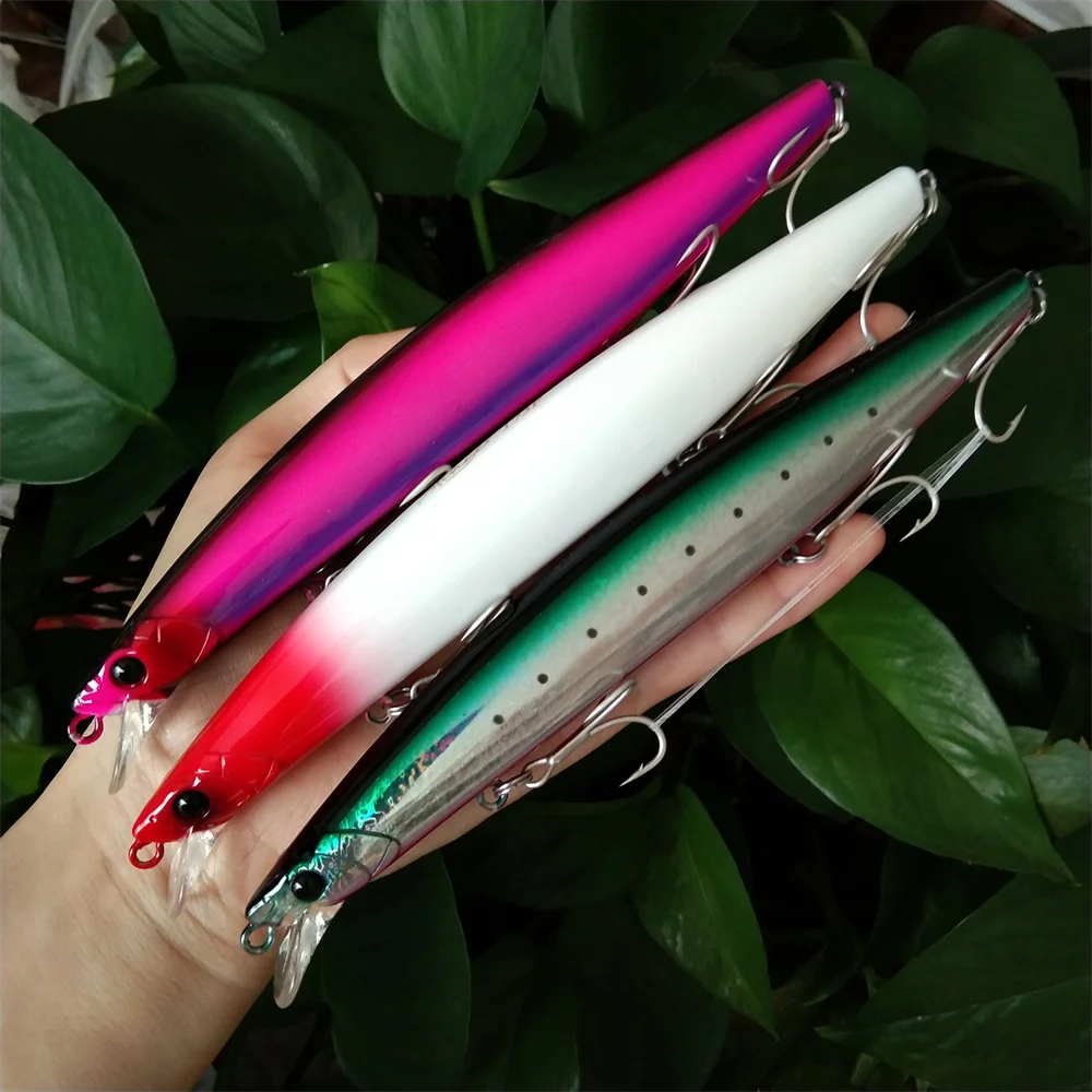 tsurinoya-3個入り-173mm-375g-フローティング-シーバス-ルアー-ミノー-フィッシング-ルアー-ハードルアー-グッドアクション-ウォブラー-タックル-パイク用